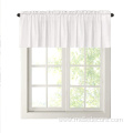 Rod Pocket Textured Flax Curtain Valance